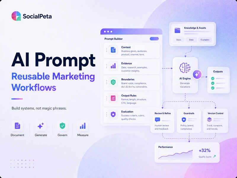 AI Prompt: Build Reusable Marketing Workflows, Not Magic Phrases