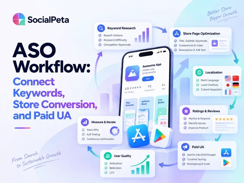 ASO Workflow: Connect Keywords, Store Conversion, and Paid UA