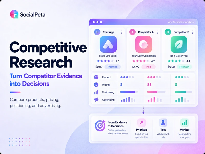 Competitive research: turn competitor evidence into decisions
